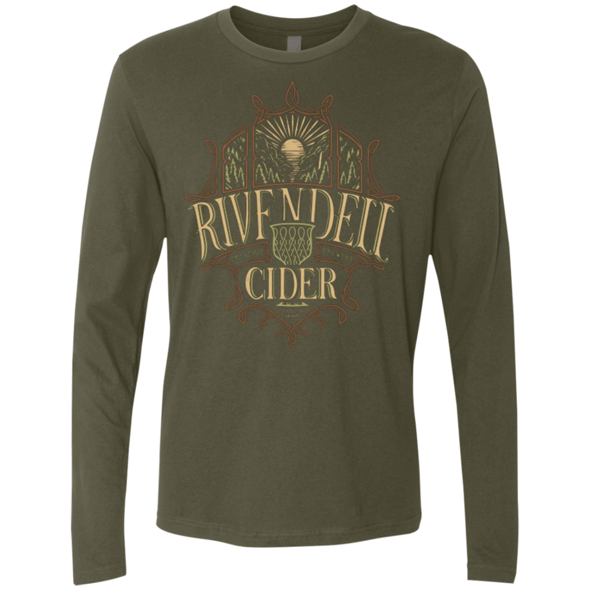 T-Shirts Military Green / Small Rivendell Cider Men's Premium Long Sleeve