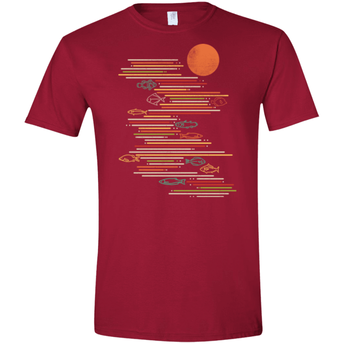 T-Shirts Cardinal Red / S Rivers Life Men's Semi-Fitted Softstyle