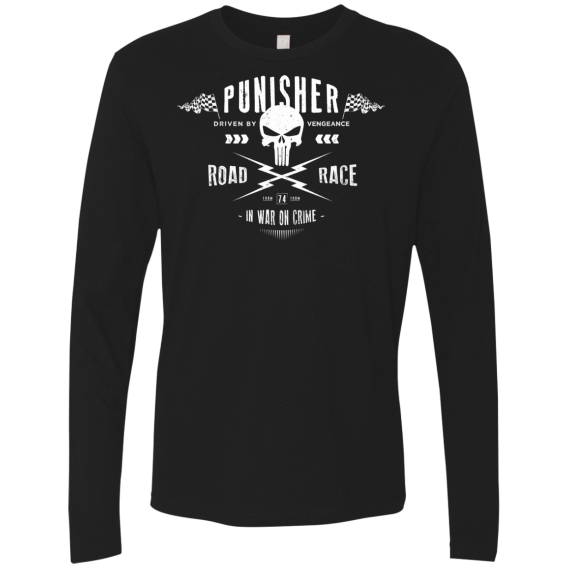 T-Shirts Black / S Road Race Men's Premium Long Sleeve