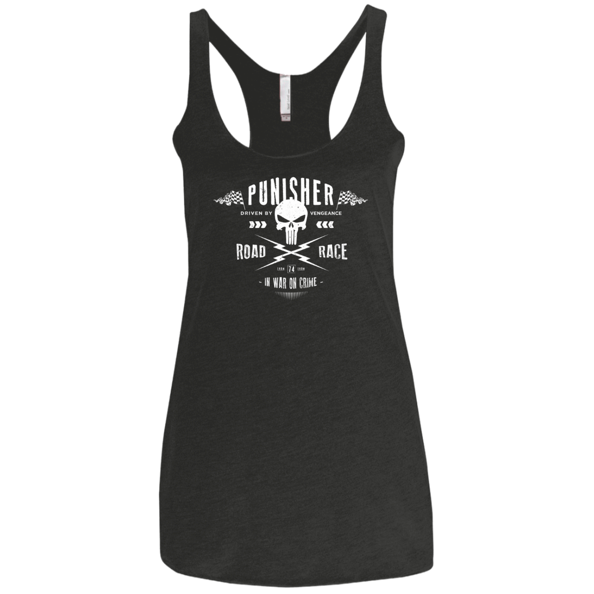 T-Shirts Vintage Black / X-Small Road Race Women's Triblend Racerback Tank