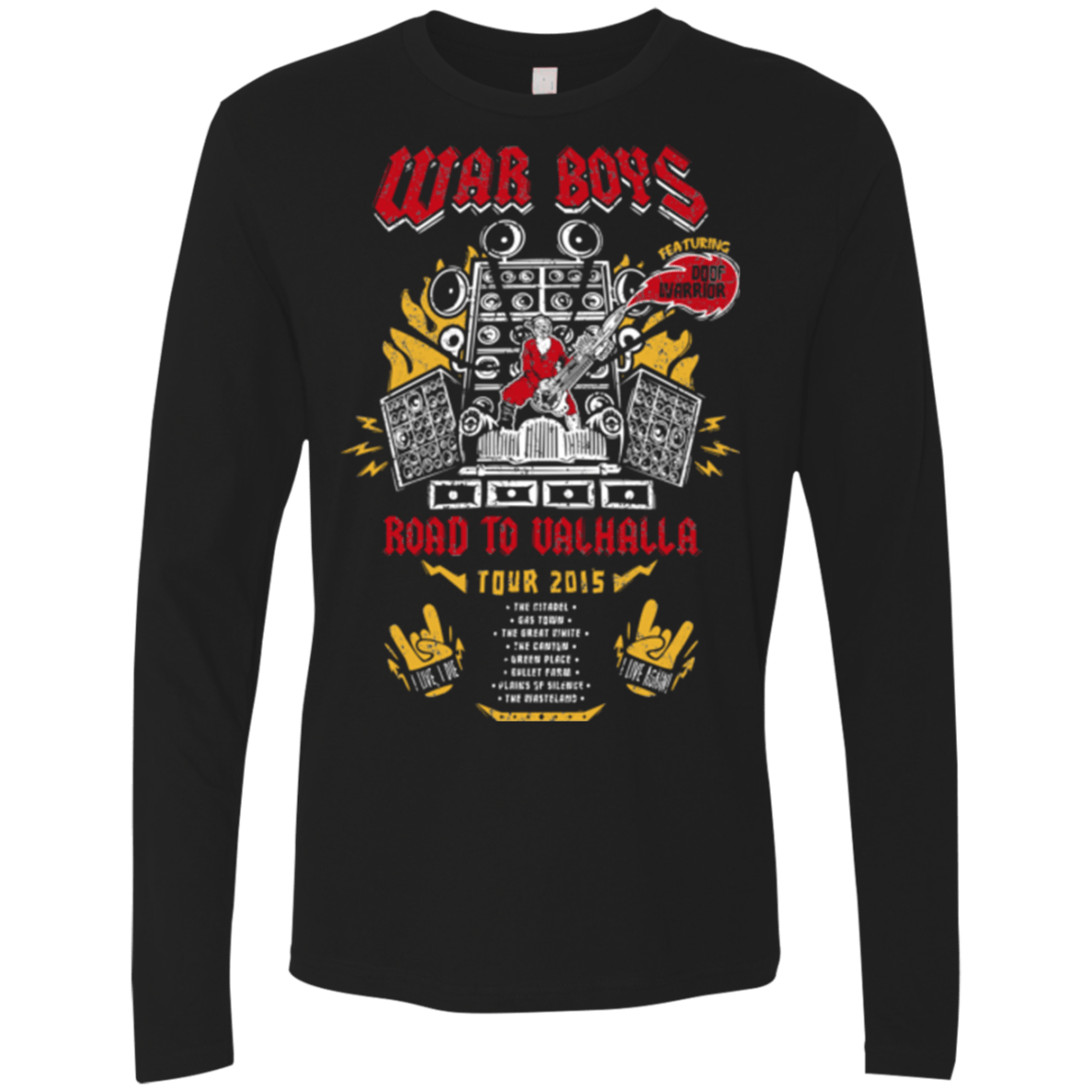 T-Shirts Black / Small Road to Valhalla Tour Men's Premium Long Sleeve