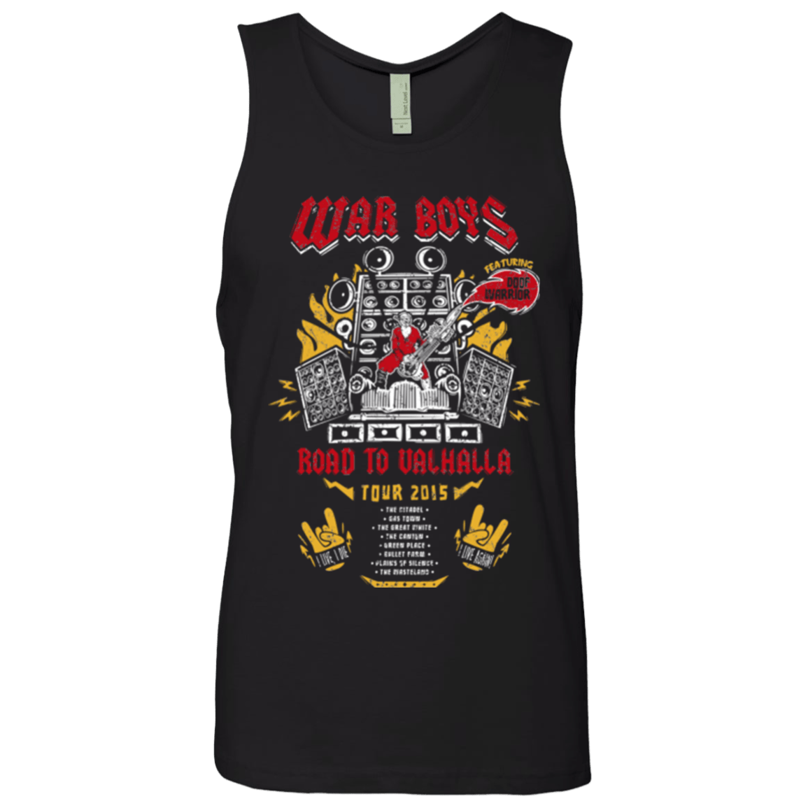 T-Shirts Black / Small Road to Valhalla Tour Men's Premium Tank Top