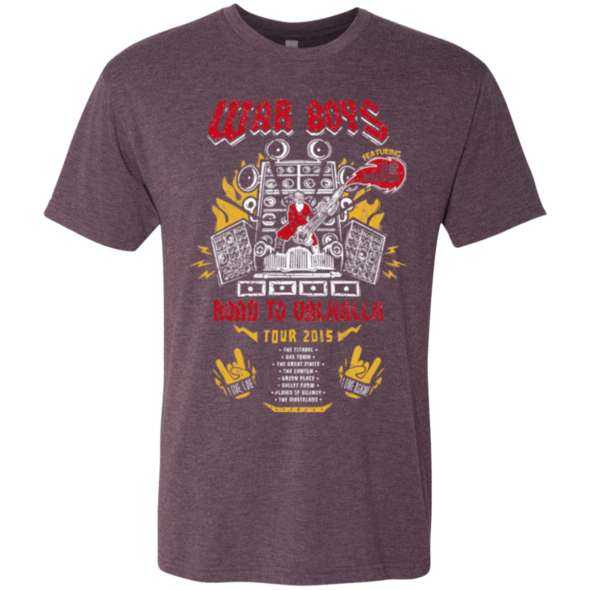 T-Shirts Vintage Purple / Small Road to Valhalla Tour Men's Triblend T-Shirt