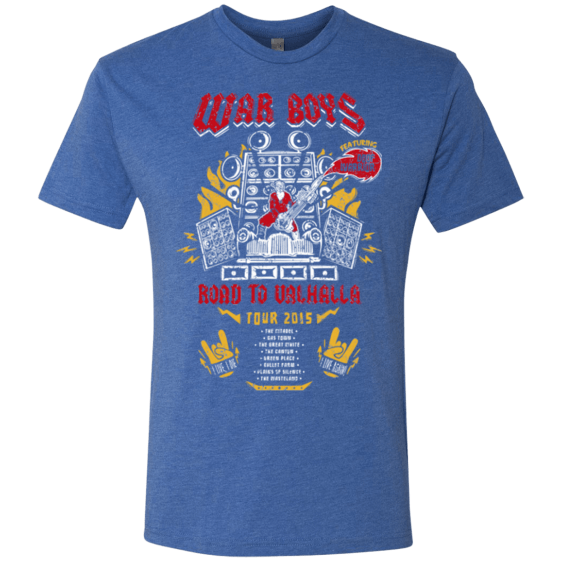 T-Shirts Vintage Royal / Small Road to Valhalla Tour Men's Triblend T-Shirt