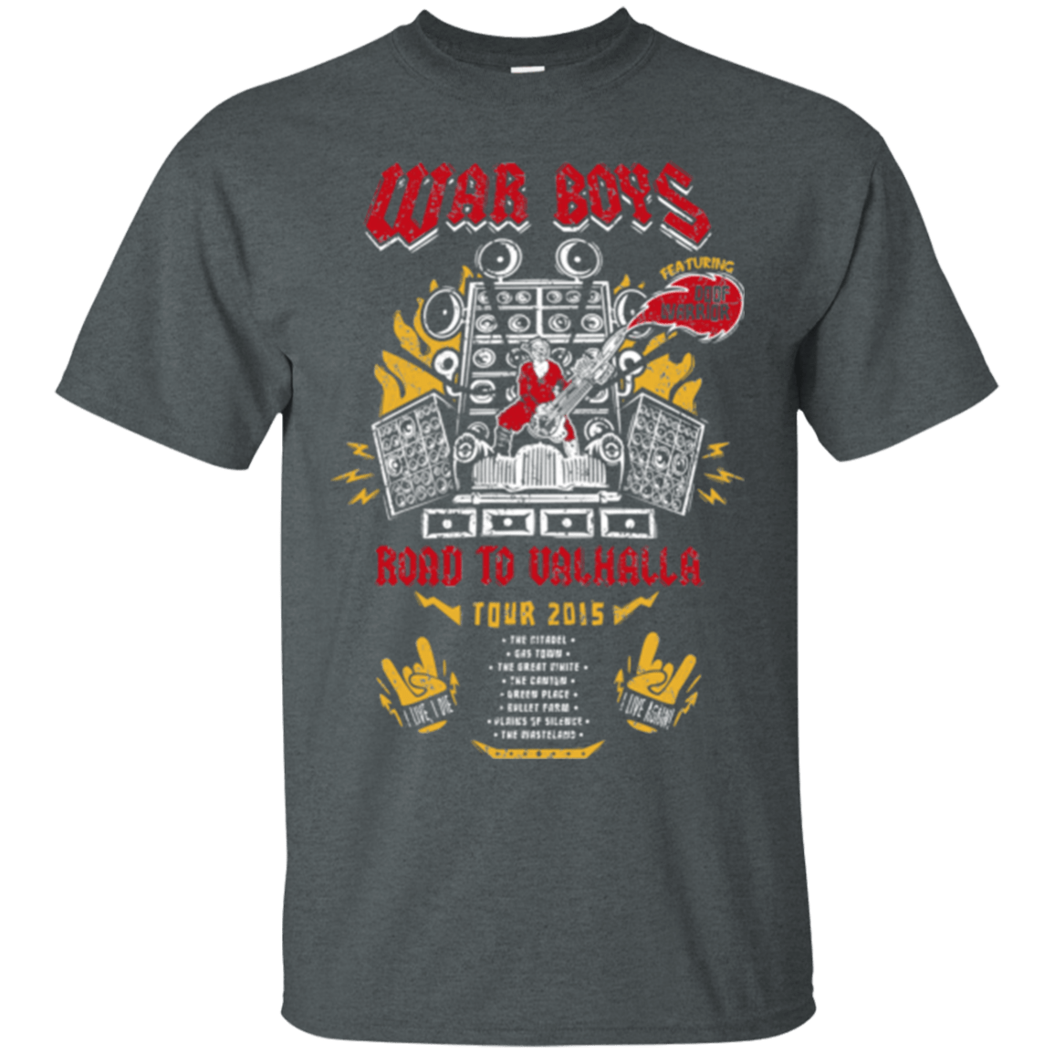 T-Shirts Dark Heather / Small Road to Valhalla Tour T-Shirt