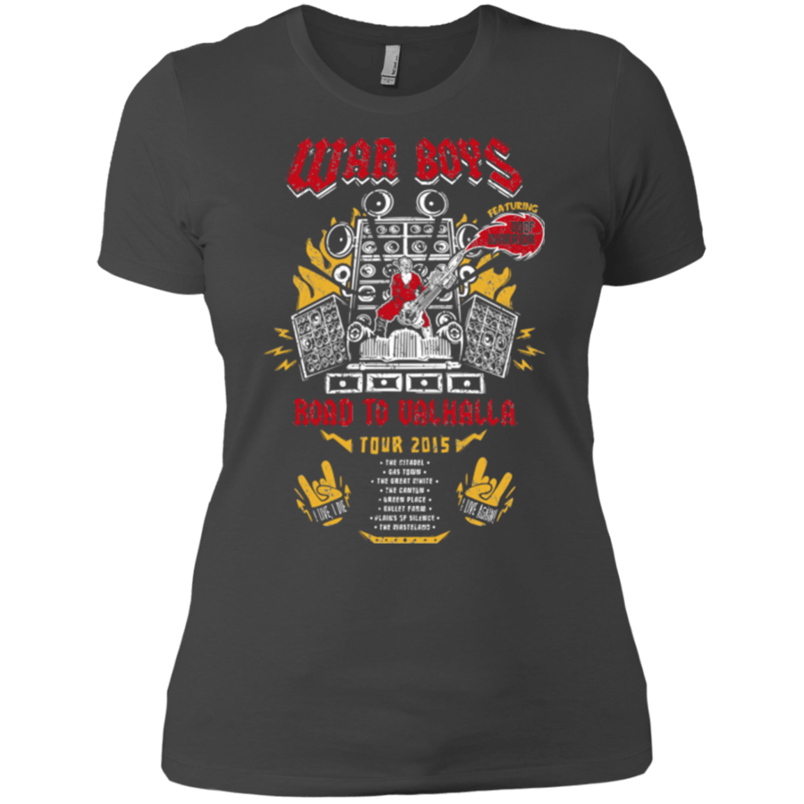 T-Shirts Heavy Metal / X-Small Road to Valhalla Tour Women's Premium T-Shirt