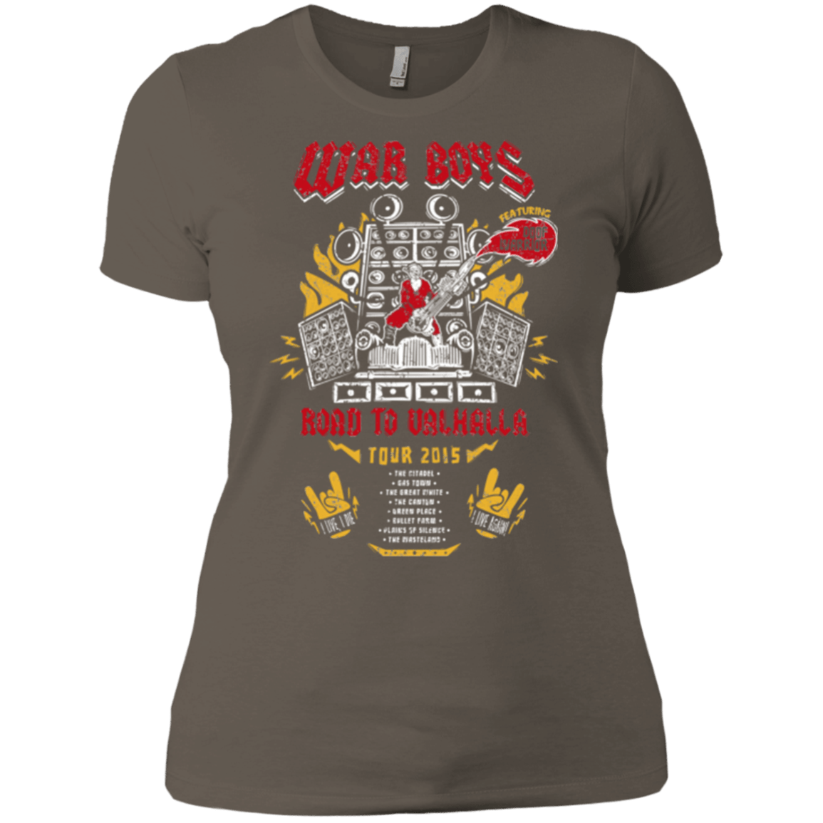 T-Shirts Warm Grey / X-Small Road to Valhalla Tour Women's Premium T-Shirt