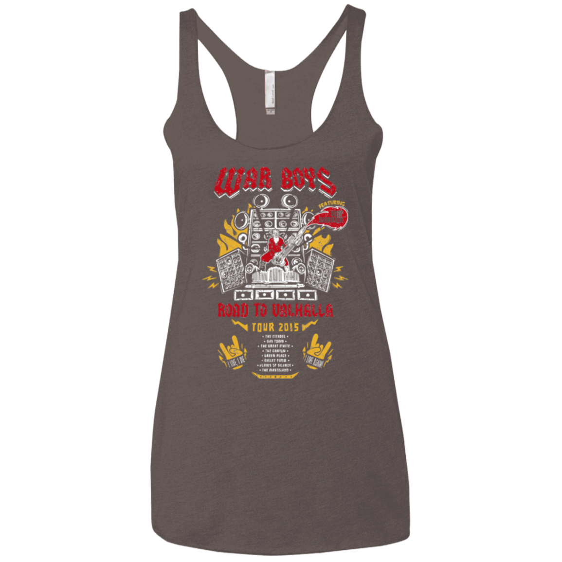 T-Shirts Macchiato / X-Small Road to Valhalla Tour Women's Triblend Racerback Tank
