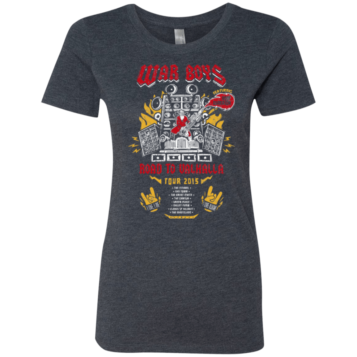 T-Shirts Vintage Navy / Small Road to Valhalla Tour Women's Triblend T-Shirt