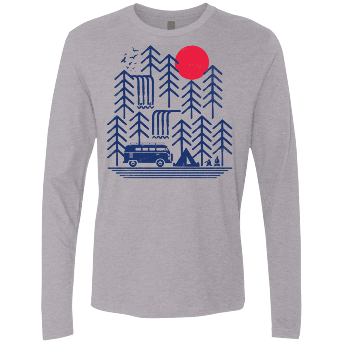 T-Shirts Heather Grey / S Road Trip Days Men's Premium Long Sleeve
