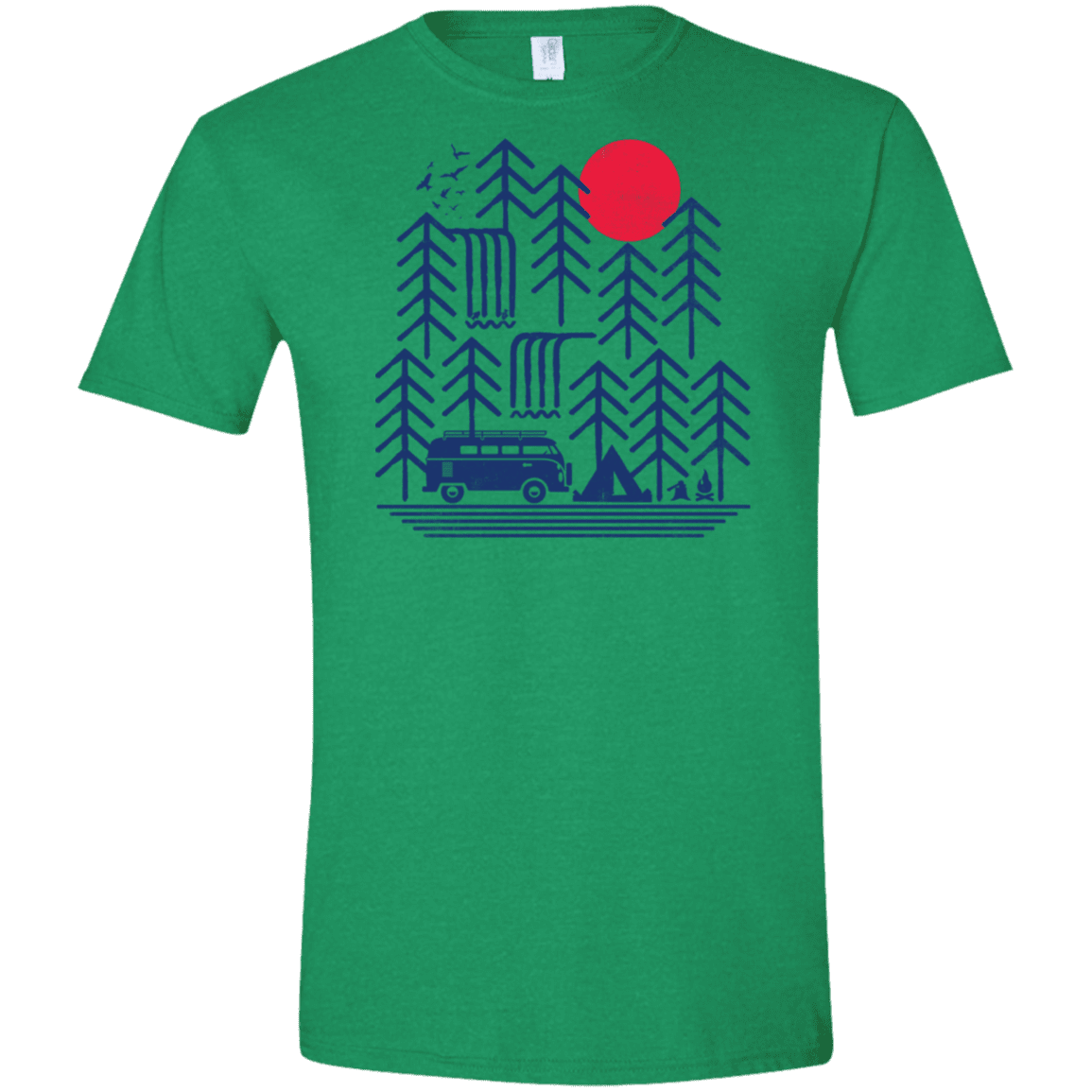 T-Shirts Heather Irish Green / M Road Trip Days Men's Semi-Fitted Softstyle