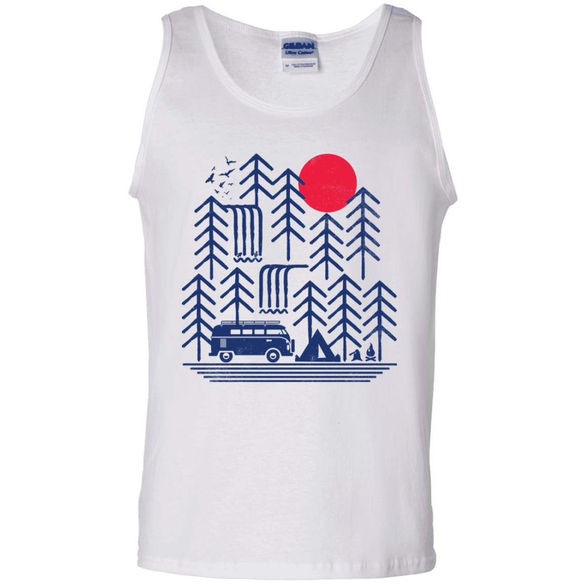 T-Shirts White / S Road Trip Days Men's Tank Top