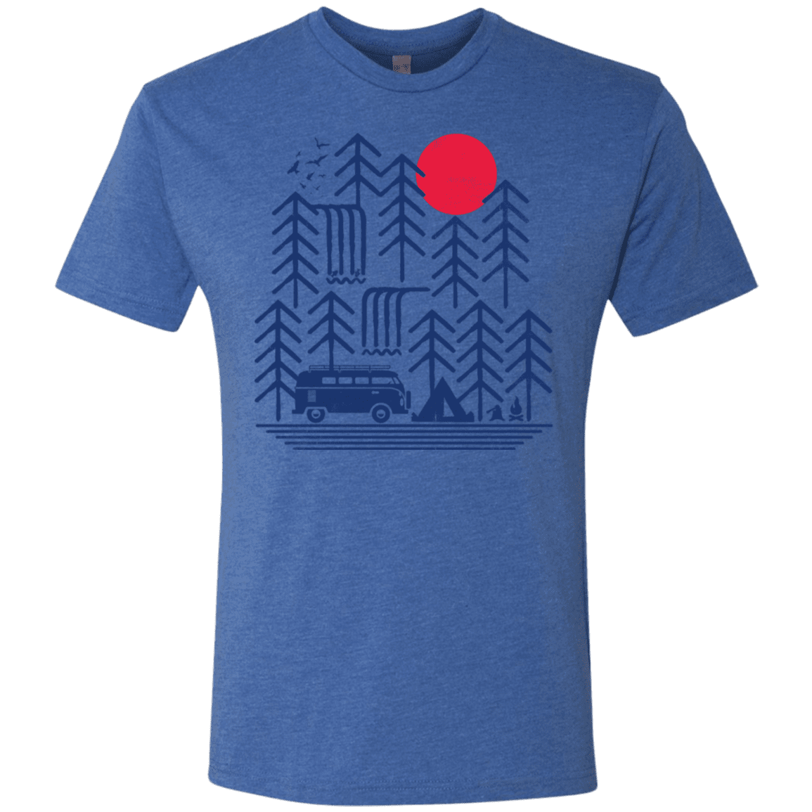 T-Shirts Vintage Royal / S Road Trip Days Men's Triblend T-Shirt