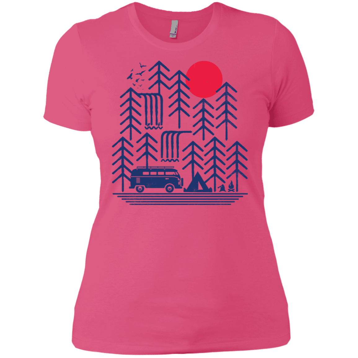 T-Shirts Hot Pink / X-Small Road Trip Days Women's Premium T-Shirt