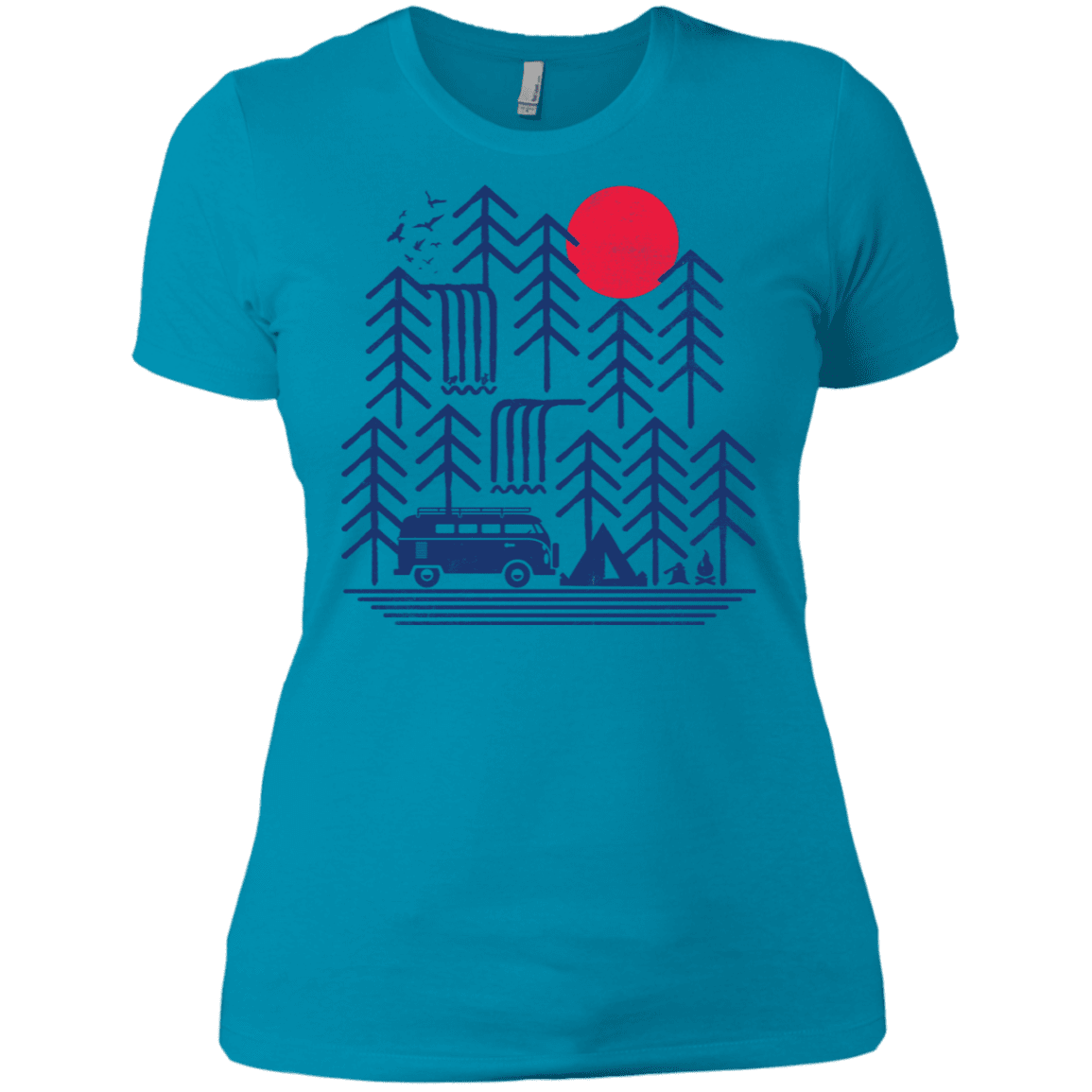 T-Shirts Turquoise / X-Small Road Trip Days Women's Premium T-Shirt