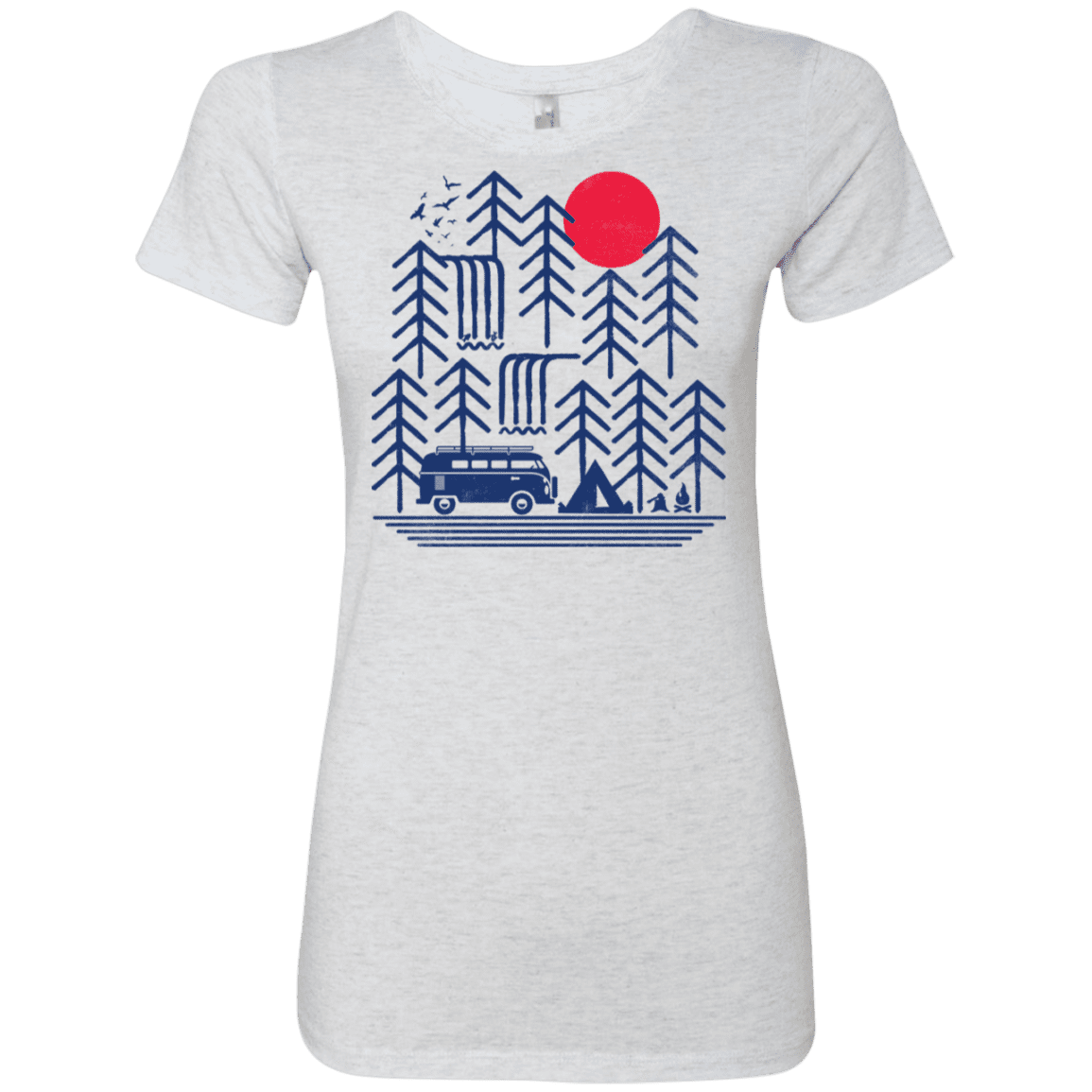 T-Shirts Heather White / S Road Trip Days Women's Triblend T-Shirt
