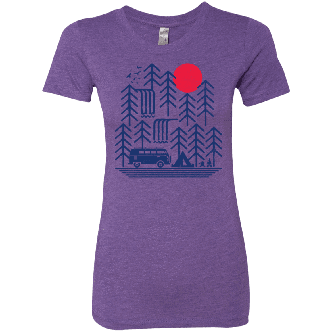 T-Shirts Purple Rush / S Road Trip Days Women's Triblend T-Shirt