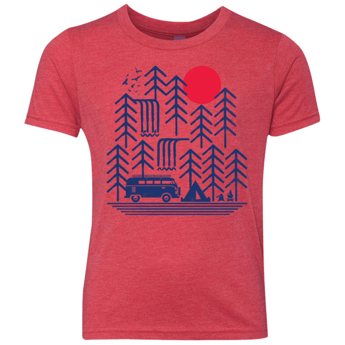 T-Shirts Vintage Red / YXS Road Trip Days Youth Triblend T-Shirt