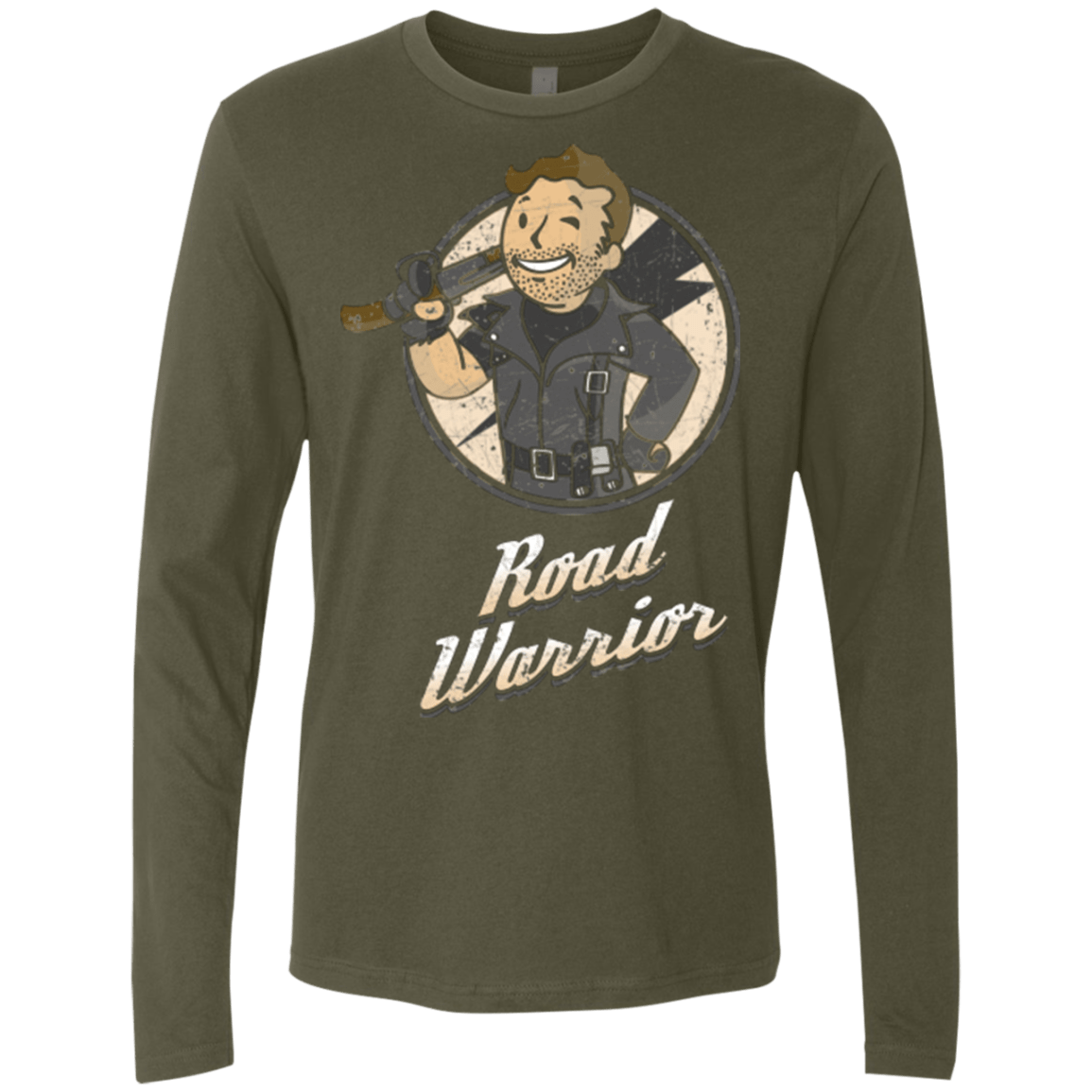 T-Shirts Military Green / Small Road Warrior Men's Premium Long Sleeve