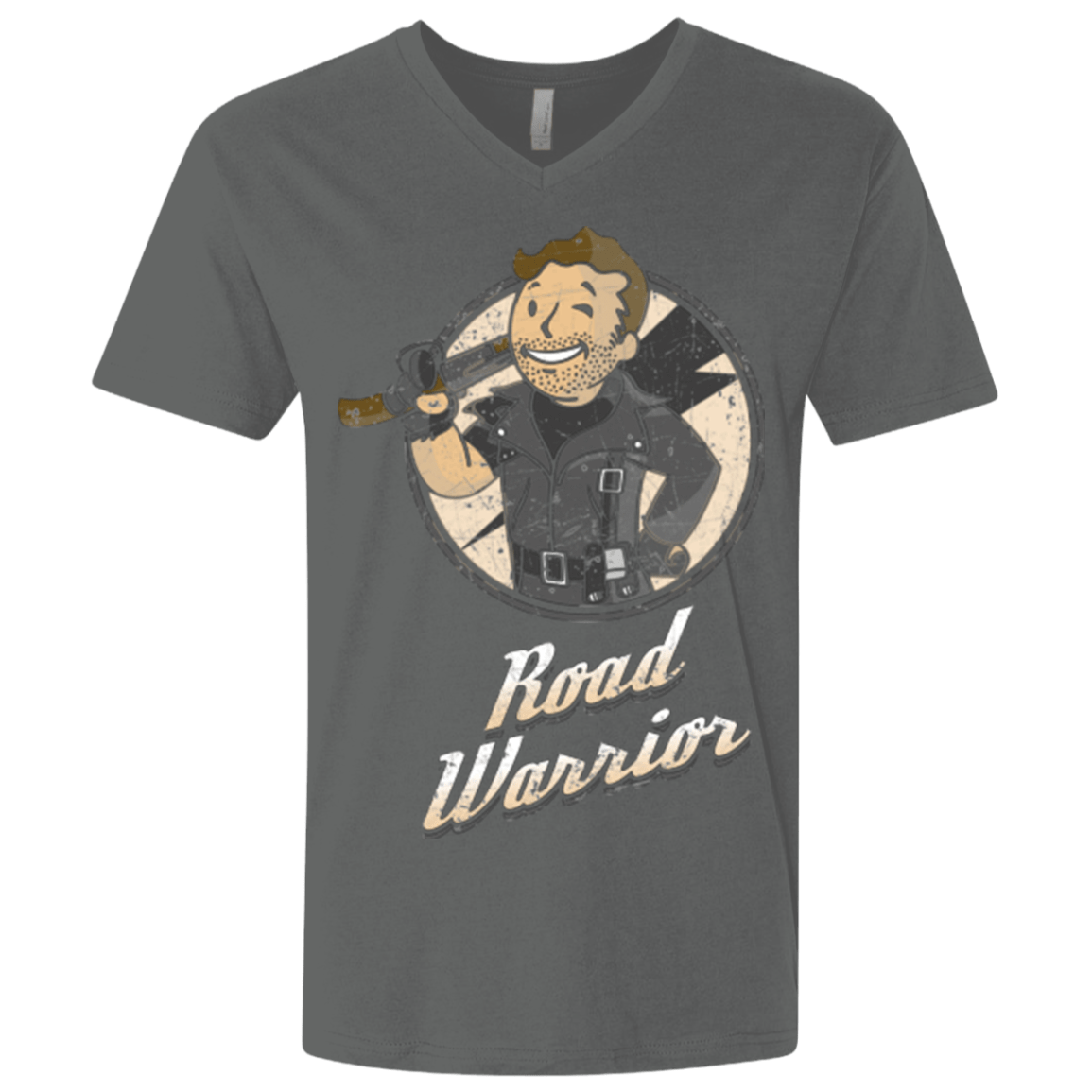 T-Shirts Heavy Metal / X-Small Road Warrior Men's Premium V-Neck