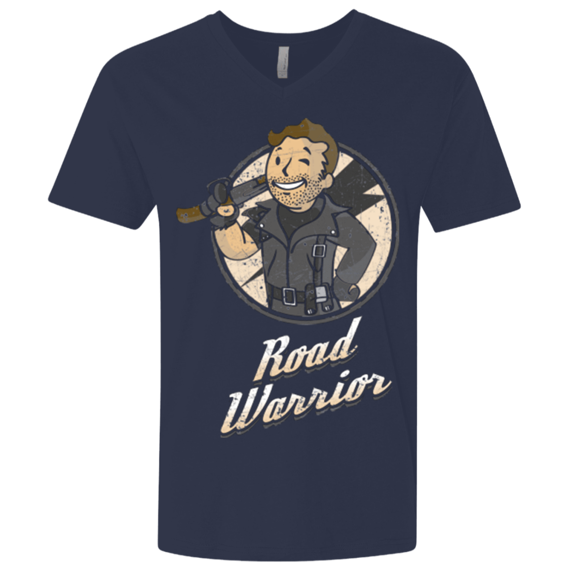 T-Shirts Midnight Navy / X-Small Road Warrior Men's Premium V-Neck