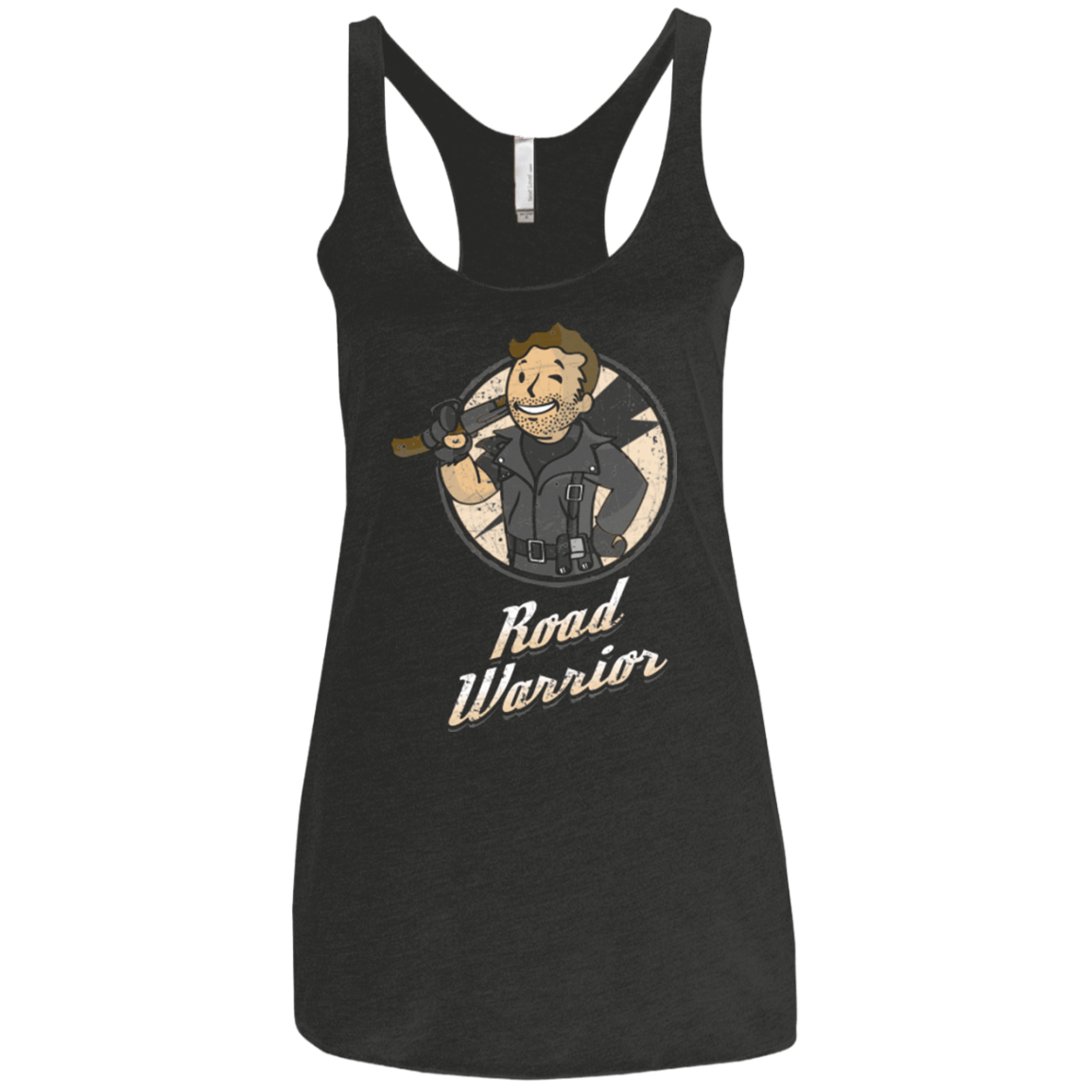 T-Shirts Vintage Black / X-Small Road Warrior Women's Triblend Racerback Tank