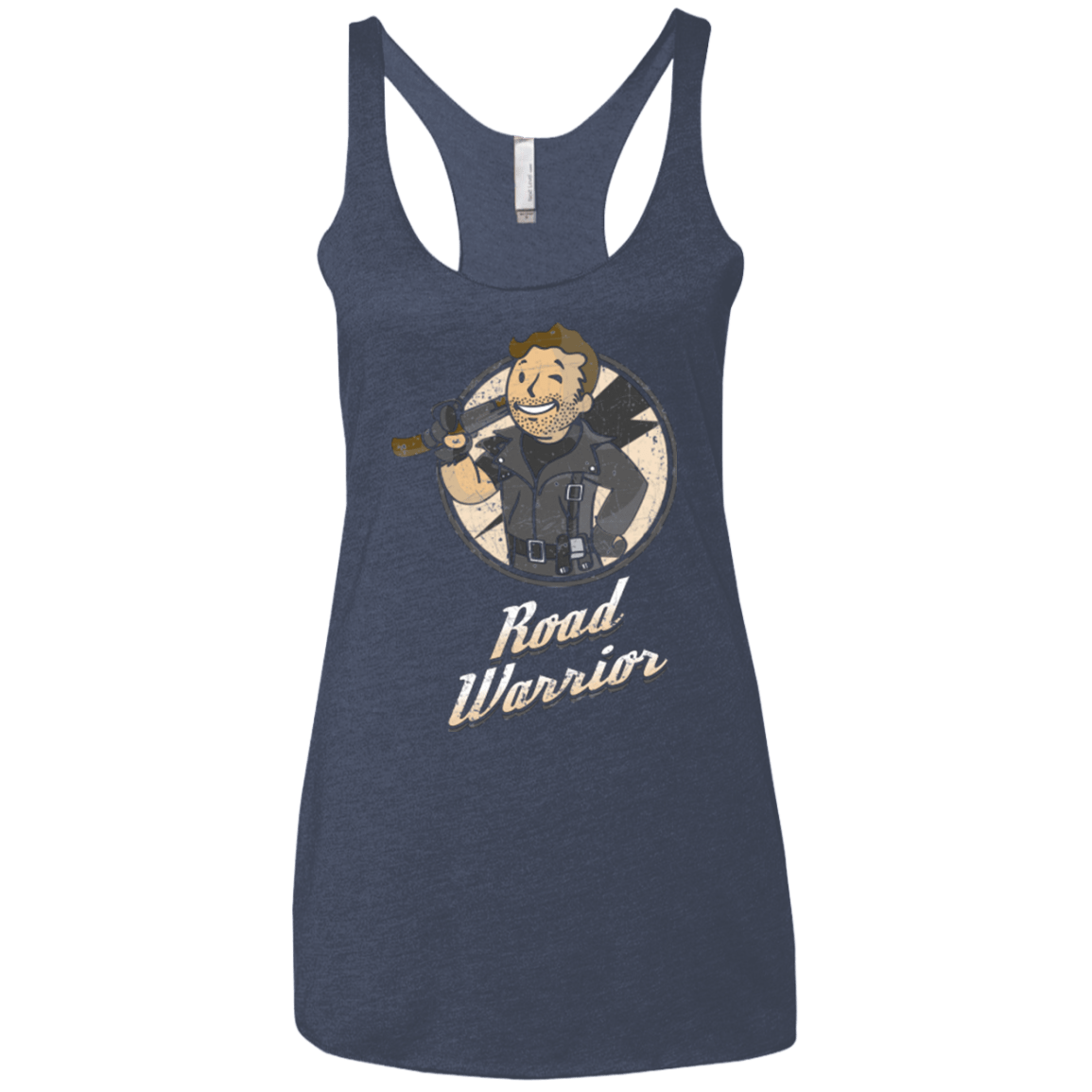 T-Shirts Vintage Navy / X-Small Road Warrior Women's Triblend Racerback Tank