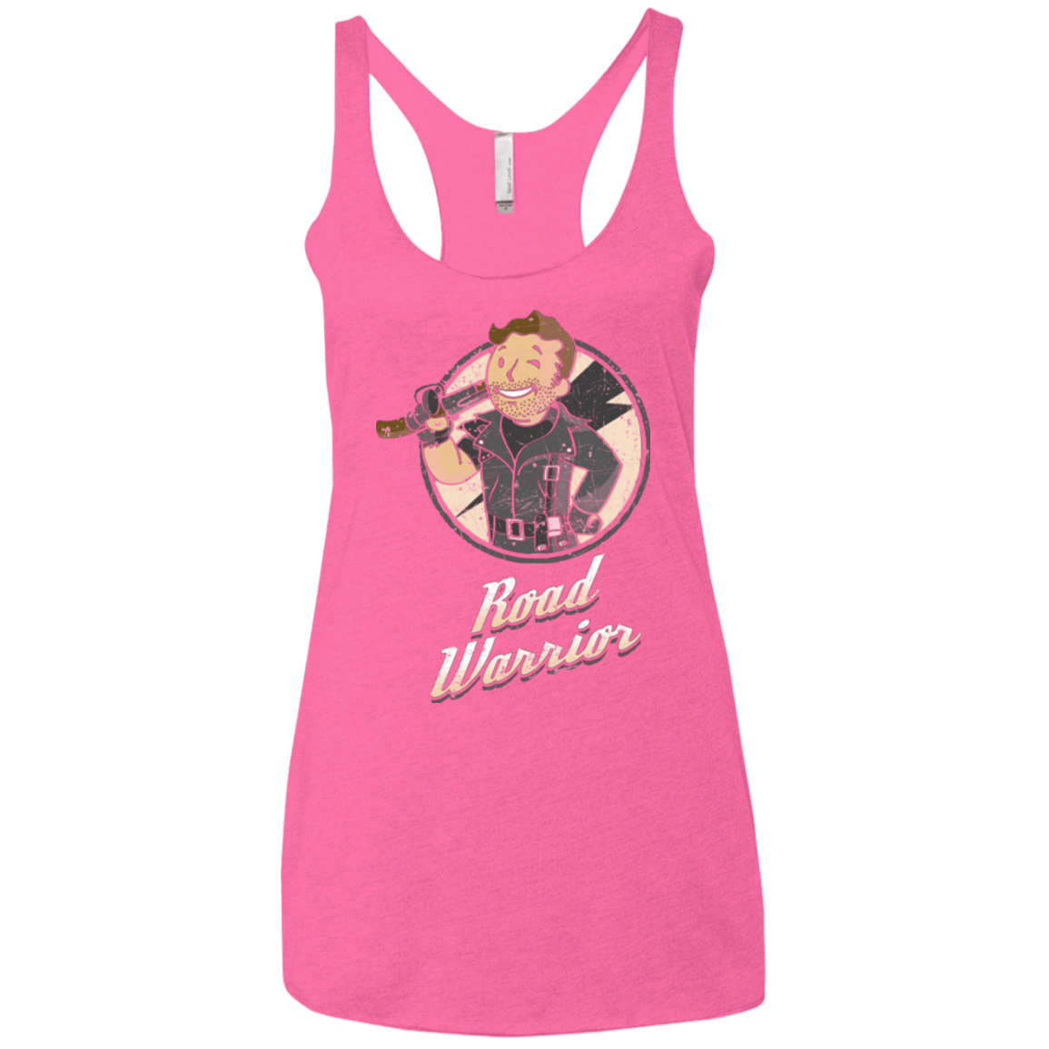T-Shirts Vintage Pink / X-Small Road Warrior Women's Triblend Racerback Tank