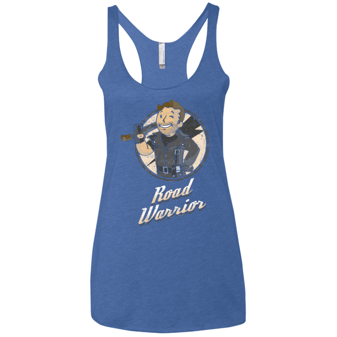 T-Shirts Vintage Royal / X-Small Road Warrior Women's Triblend Racerback Tank