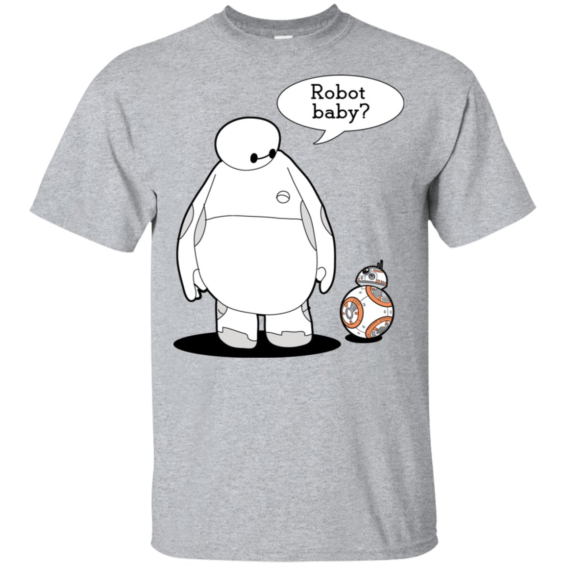 T-Shirts Sport Grey / S Robot Baby T-Shirt