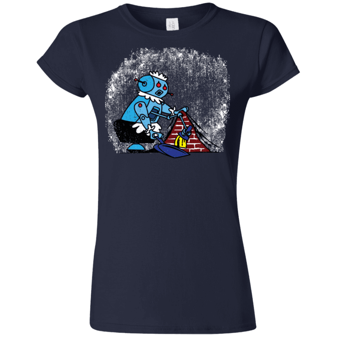 T-Shirts Navy / S Robot Cleaner Junior Slimmer-Fit T-Shirt