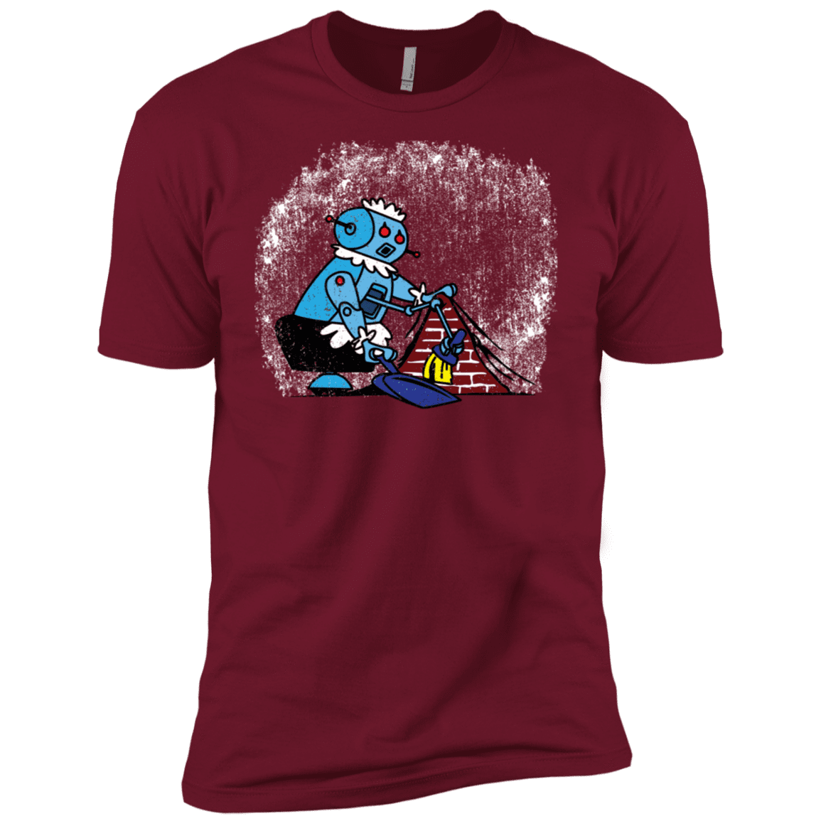 T-Shirts Cardinal / X-Small Robot Cleaner Men's Premium T-Shirt