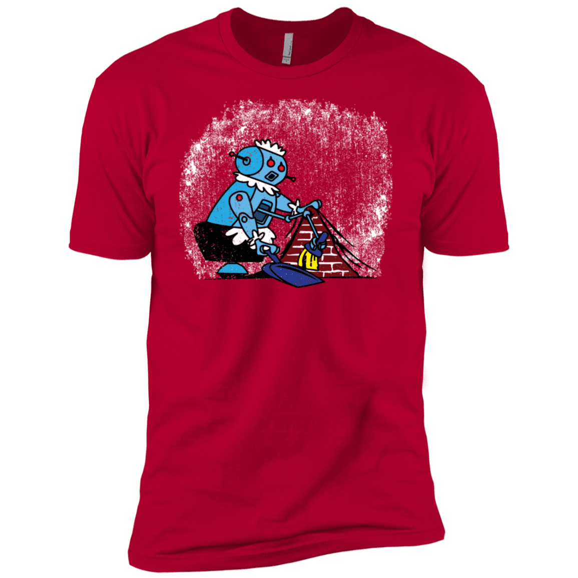 T-Shirts Red / X-Small Robot Cleaner Men's Premium T-Shirt