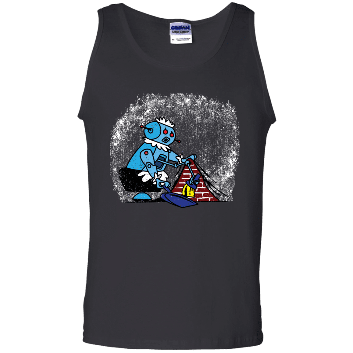T-Shirts Black / S Robot Cleaner Men's Tank Top