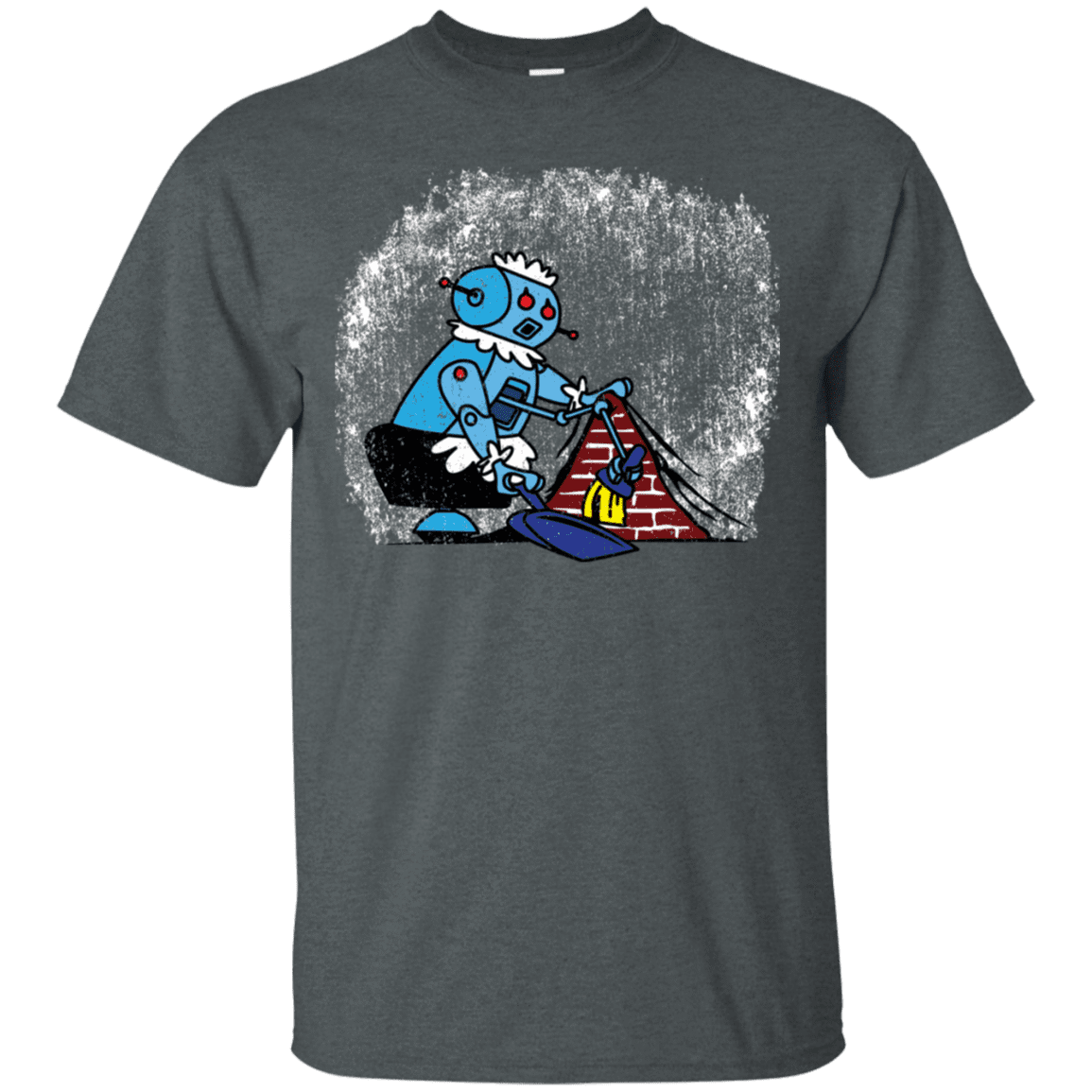 T-Shirts Dark Heather / S Robot Cleaner T-Shirt