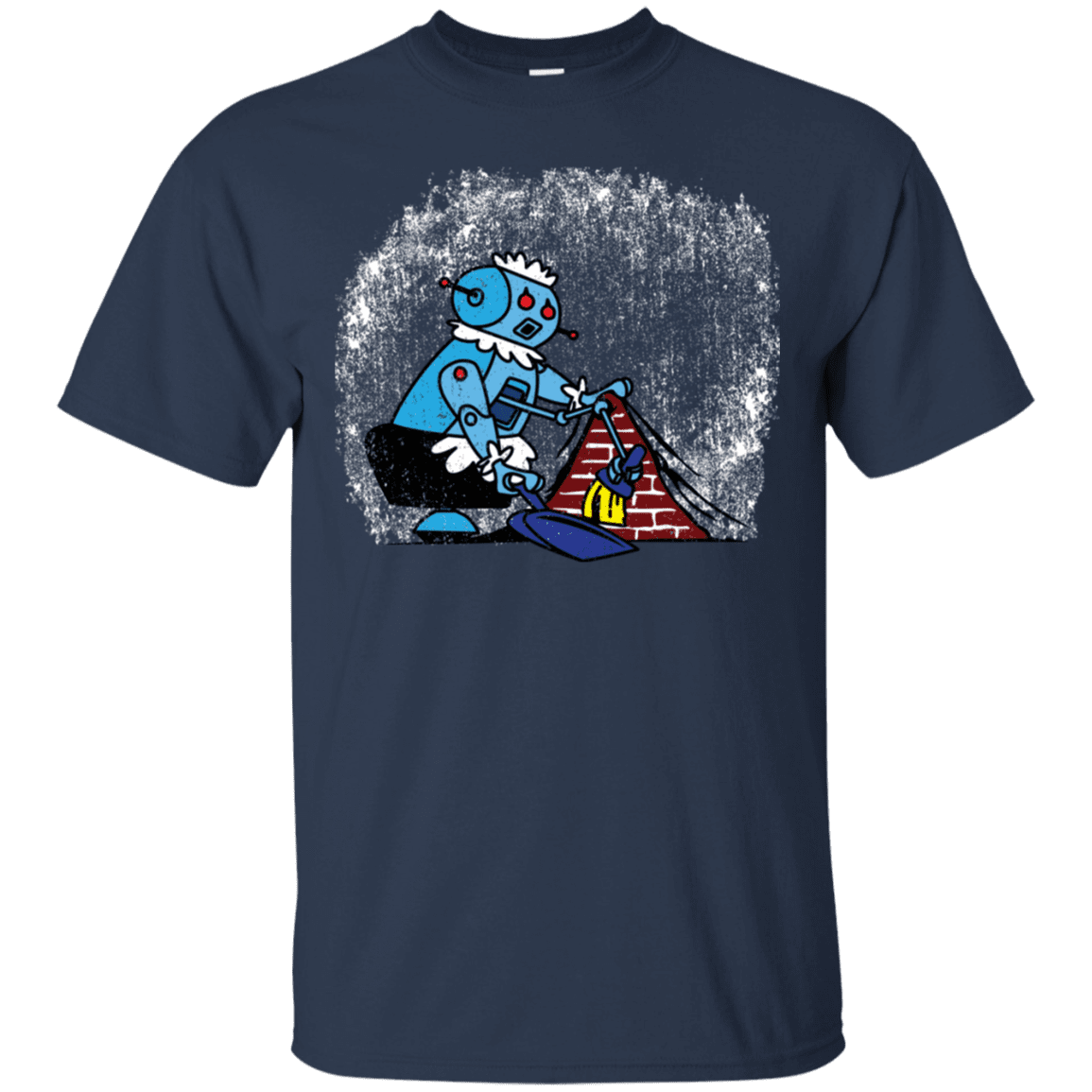 T-Shirts Navy / S Robot Cleaner T-Shirt