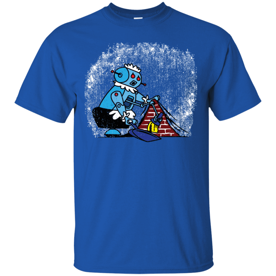 T-Shirts Royal / S Robot Cleaner T-Shirt