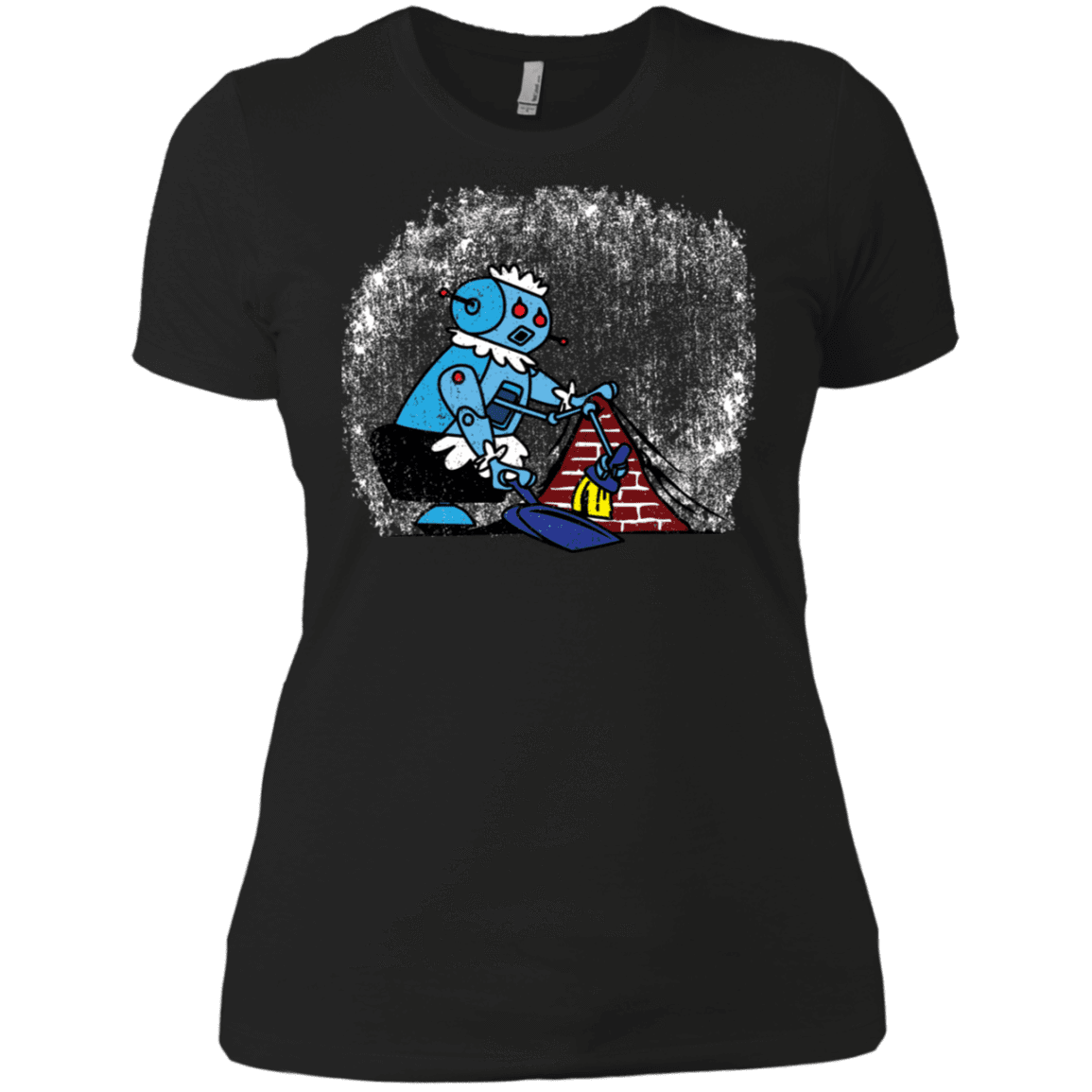 T-Shirts Black / X-Small Robot Cleaner Women's Premium T-Shirt