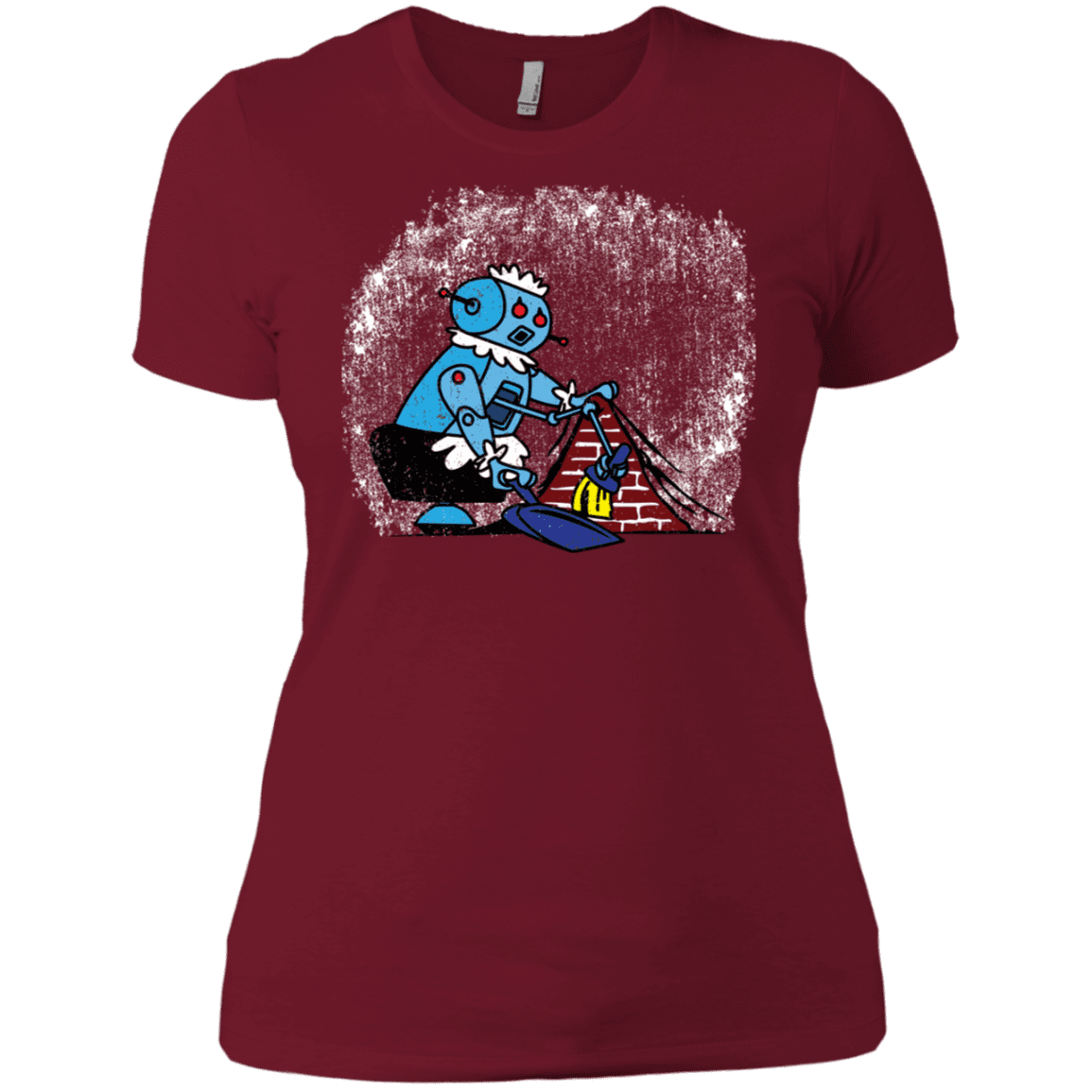 T-Shirts Scarlet / S Robot Cleaner Women's Premium T-Shirt