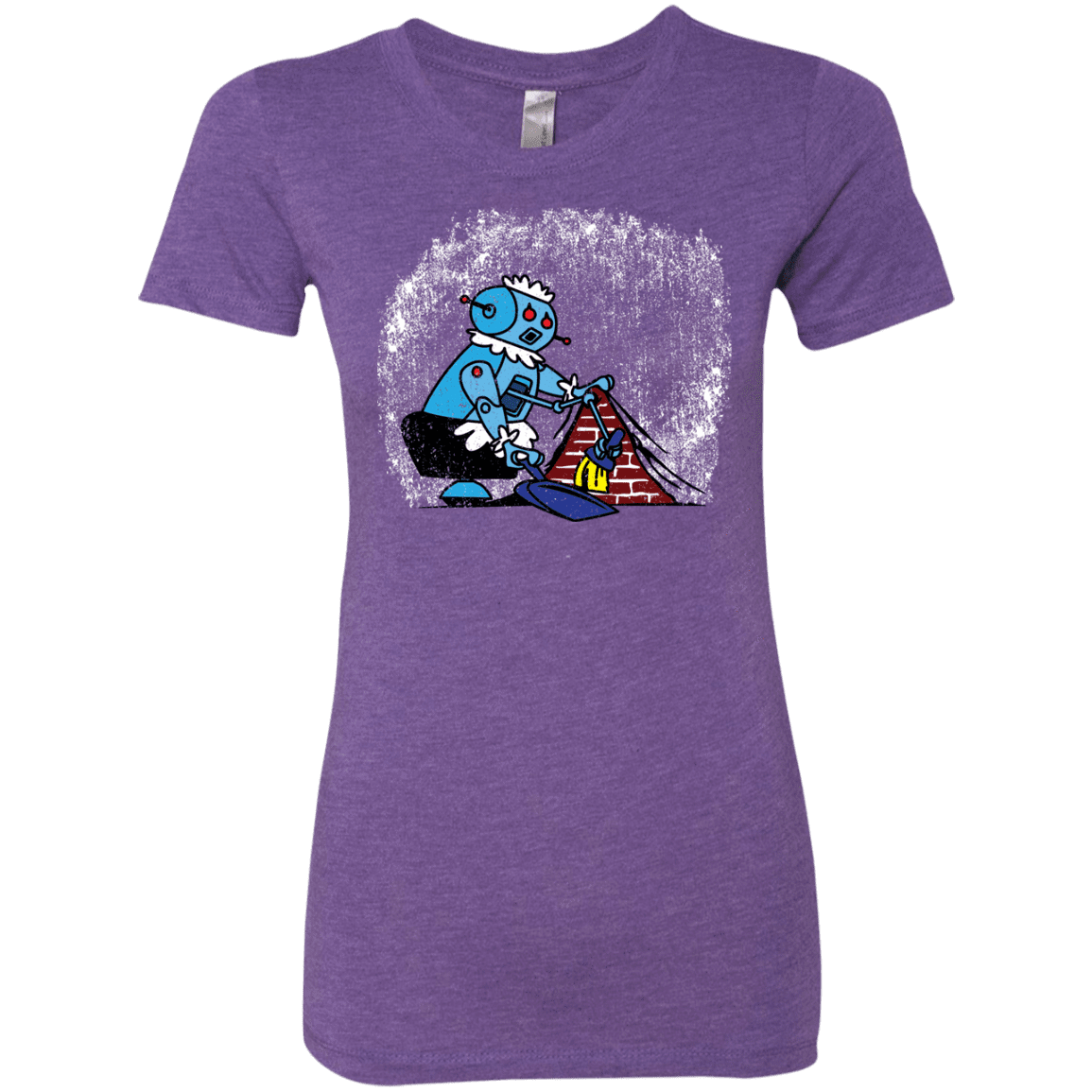 T-Shirts Purple Rush / S Robot Cleaner Women's Triblend T-Shirt