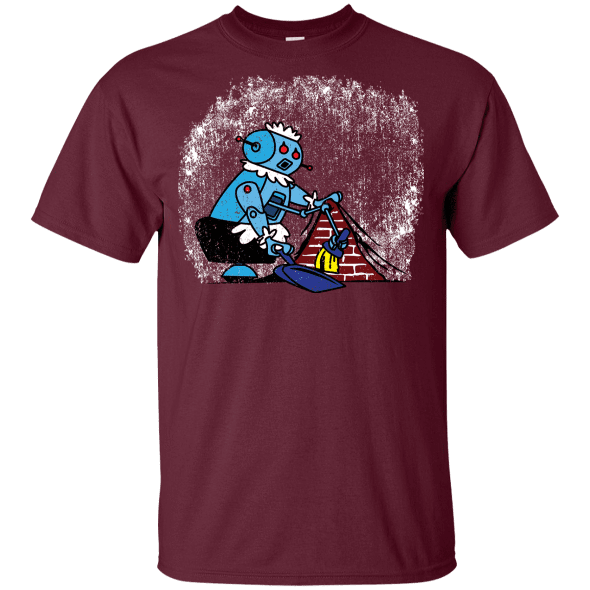 T-Shirts Maroon / YXS Robot Cleaner Youth T-Shirt