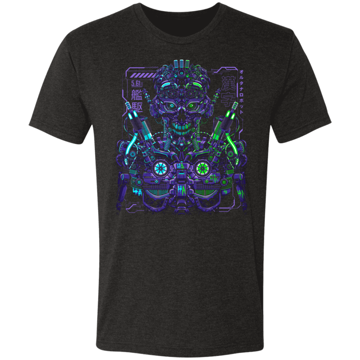 T-Shirts Vintage Black / S Robot Futurista Men's Triblend T-Shirt