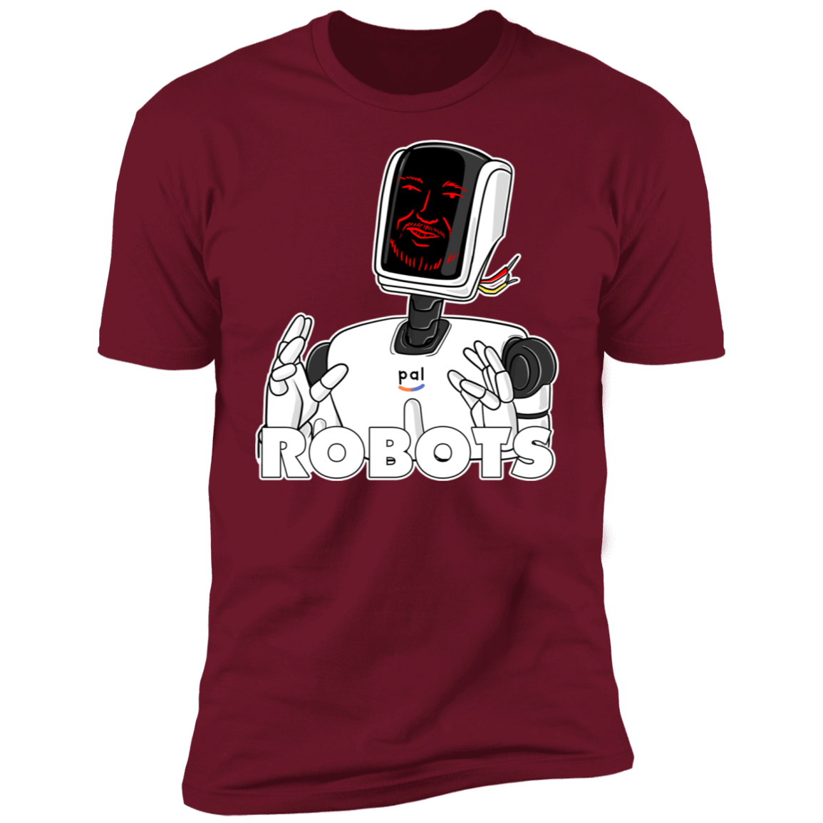 T-Shirts Cardinal / S Robots Men's Premium T-Shirt