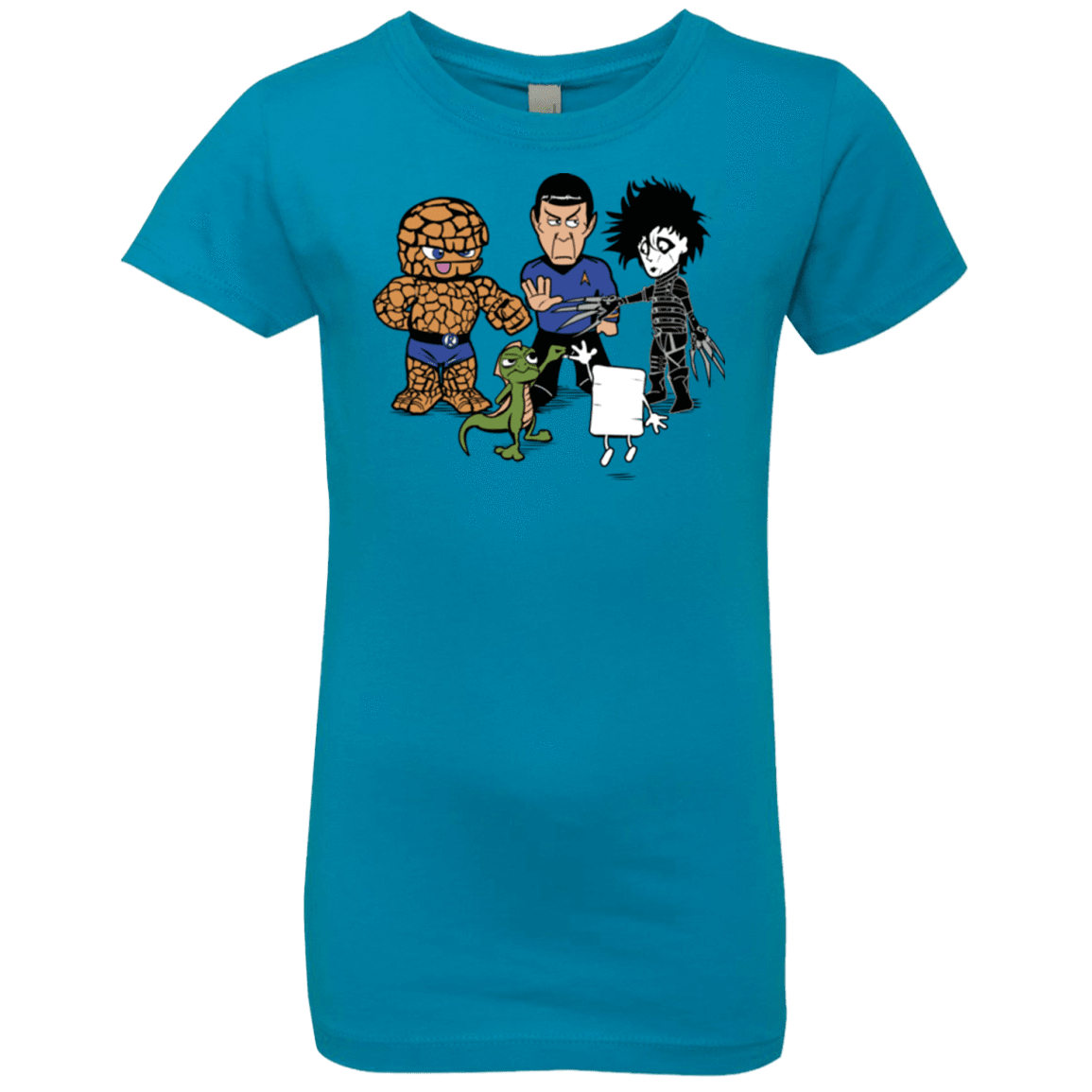 T-Shirts Turquoise / YXS Rock Paper Scissors Girls Premium T-Shirt