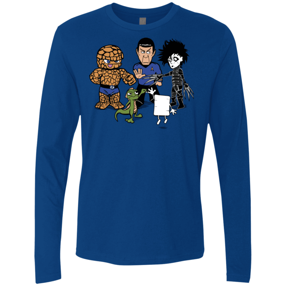 T-Shirts Royal / Small Rock Paper Scissors Men's Premium Long Sleeve