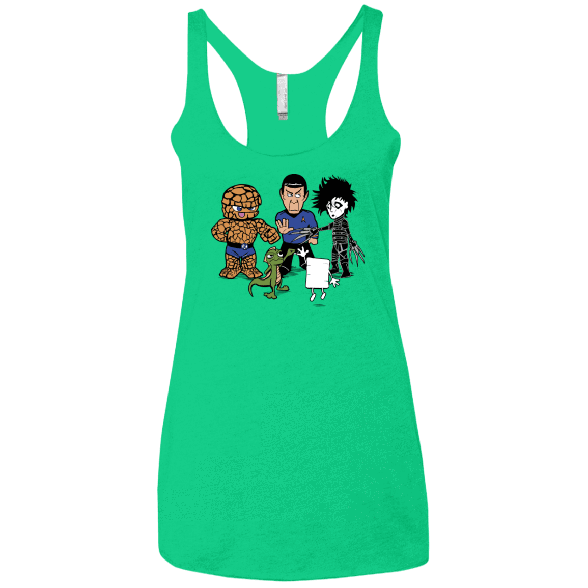 T-Shirts Envy / X-Small Rock Paper Scissors Women's Triblend Racerback Tank