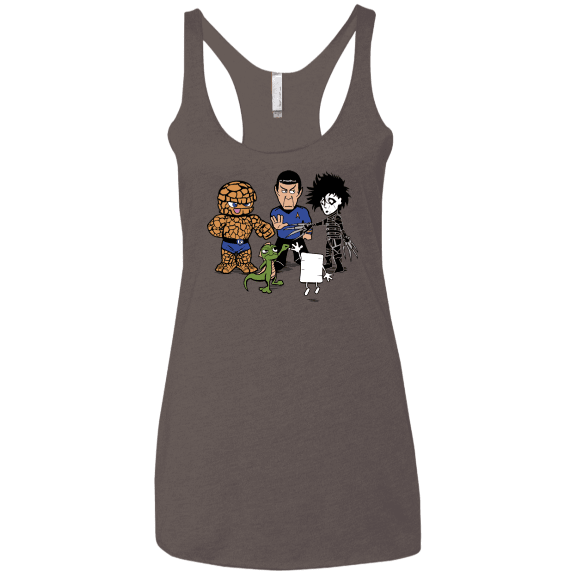 T-Shirts Macchiato / X-Small Rock Paper Scissors Women's Triblend Racerback Tank