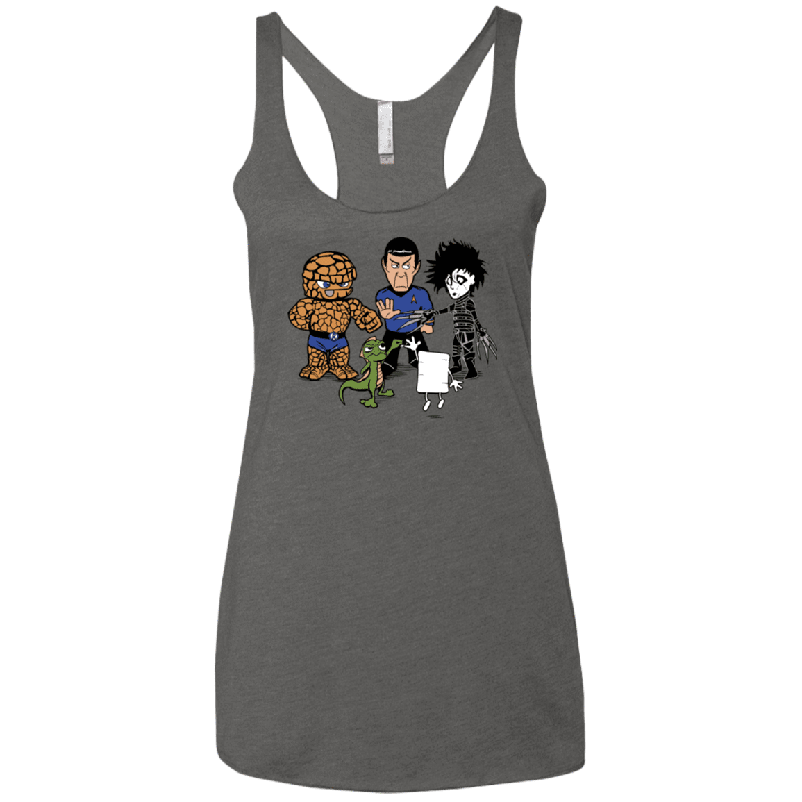 T-Shirts Premium Heather / X-Small Rock Paper Scissors Women's Triblend Racerback Tank