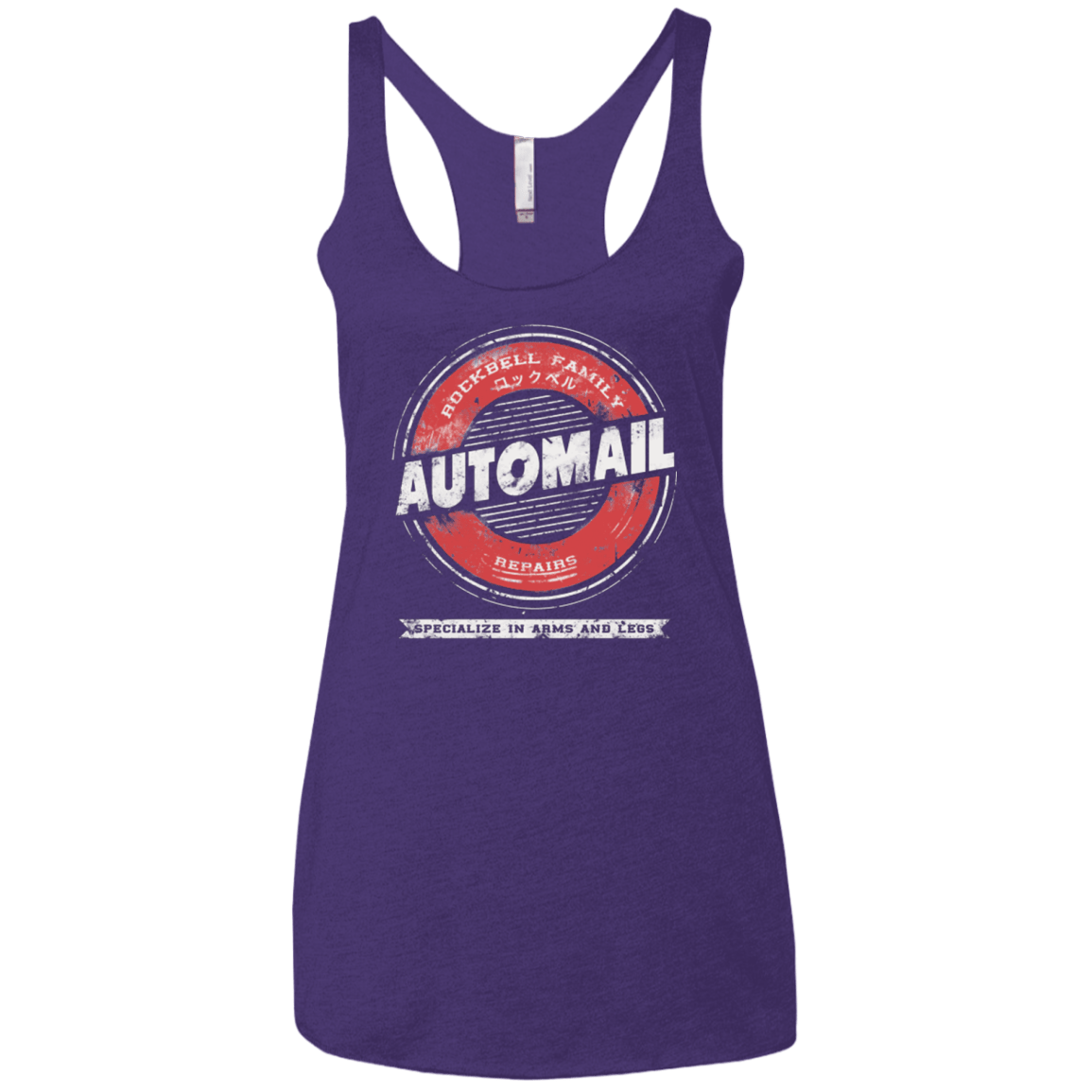 T-Shirts Purple / X-Small Rockbell Automail Women's Triblend Racerback Tank