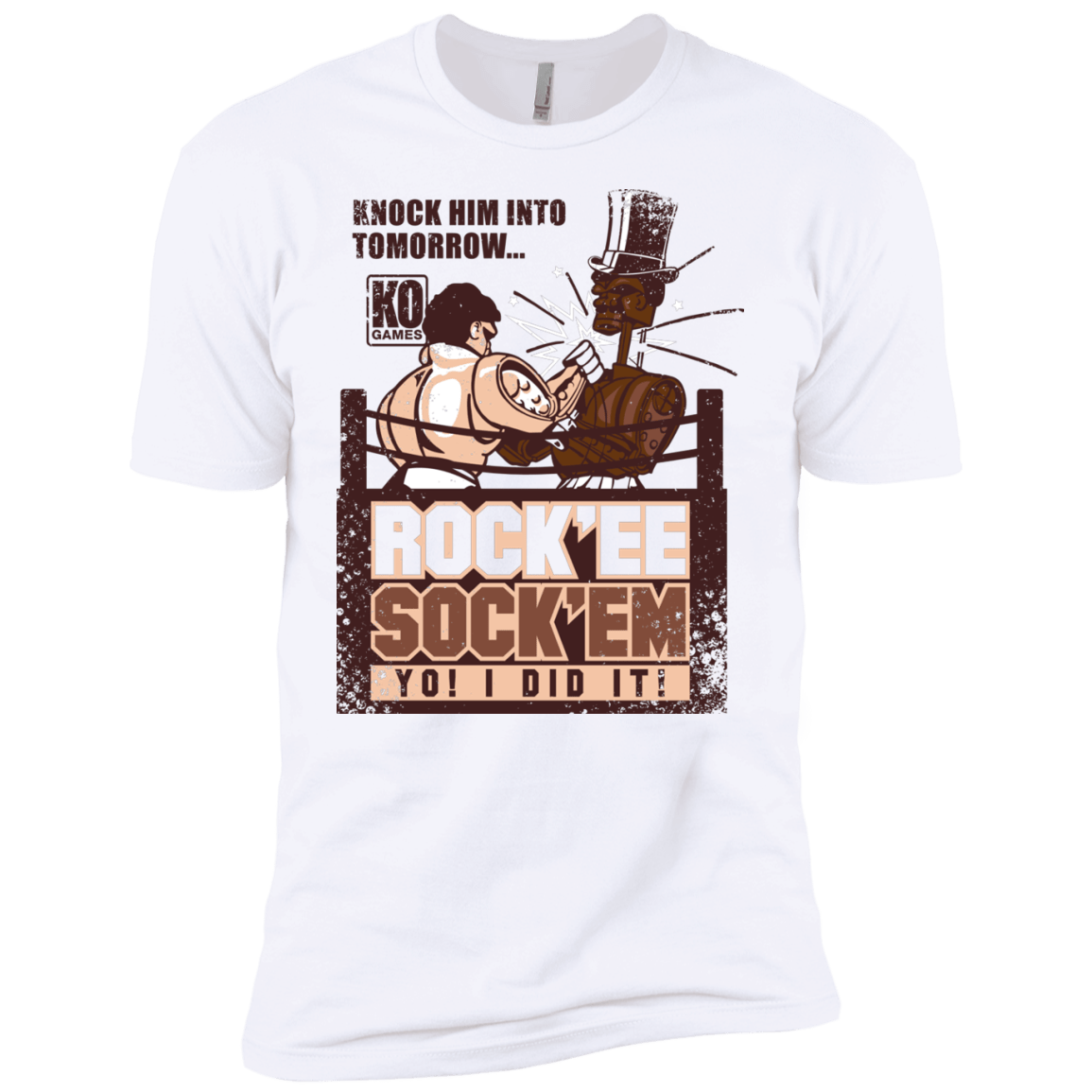 T-Shirts White / YXS Rockee Sockem Boys Premium T-Shirt